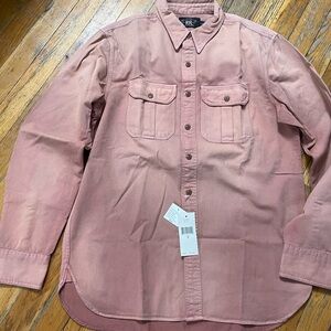 Ralph Lauren Double R Men’s Button Down Short, Medium NWT